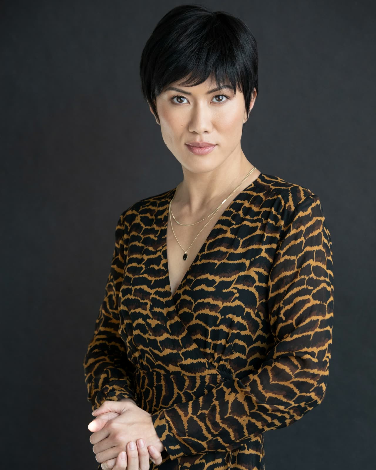 Portrait of Tina Pham in a black blazer